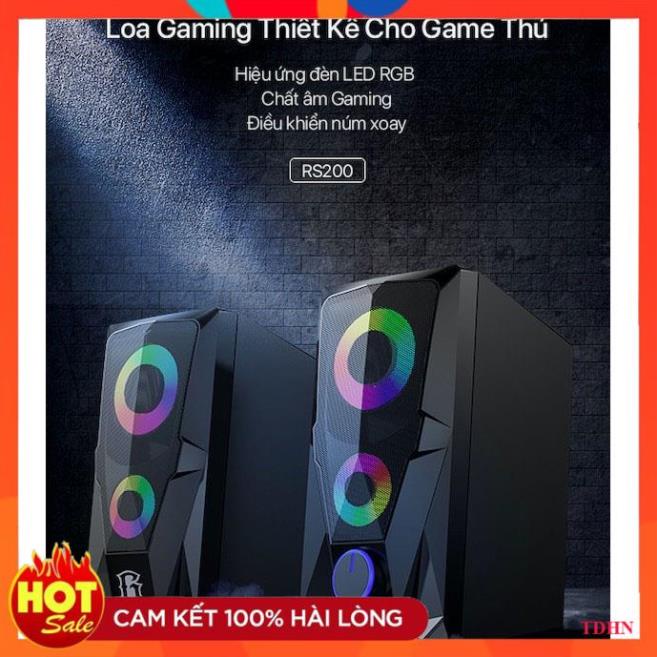 [Hãng] Loa Game Máy Tính ROBOT RS200 Hiệu Ứng Đèn LED - Âm Thanh HD Chất Lượng Cao
