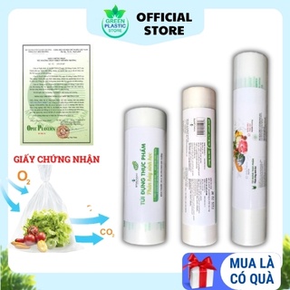 Túi đựng thực phẩm tự hủy sinh học Green Eco đựng thức ăn tủ lạnh an toàn đa kích thước
