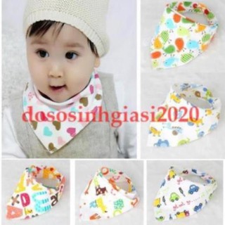 Yếm cho bé-Set 1 yếm cotton nút (giao mẫu ngẫu nhiên)