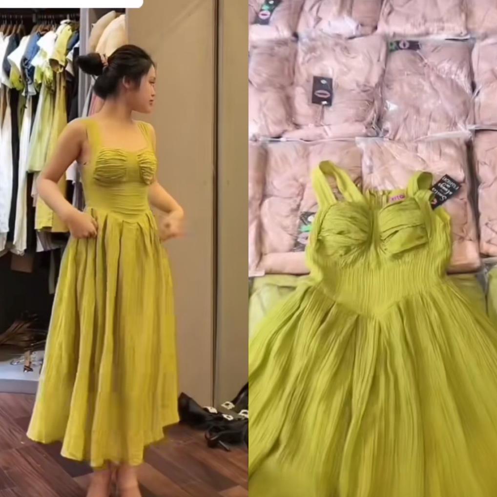 Đầm Váy Xoè 2 Lớp Có Mút Ngực QC Tiểu Thư Cao Cấp