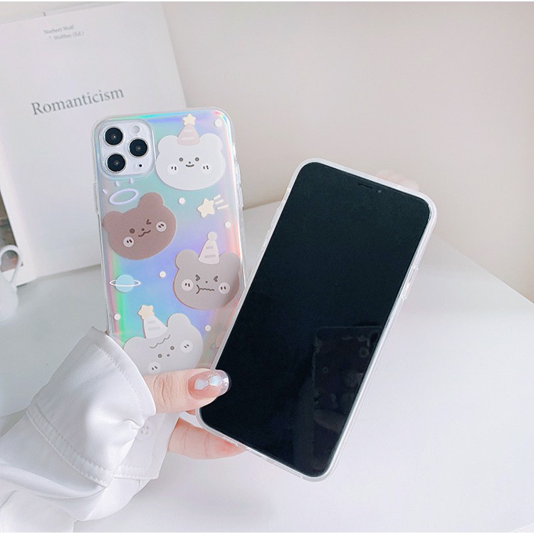 Ốp lưng iphone Gấu đội mũ phản quang 5/5s/6/6plus/6s/6splus/7/7plus/8/8plus/x/xr/xs/11/12/pro/max/plus/promax | BigBuy360 - bigbuy360.vn