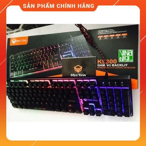 Bàn phím giả cơ Meetion K9300 led 7 màu dailyphukien