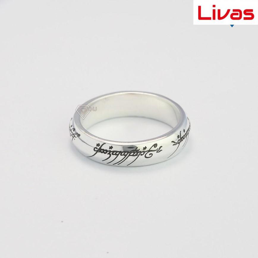 Nhẫn nam Chúa tể của những chiếc nhẫn bằng bạc NNA0123 - Trang Sức LIVAS