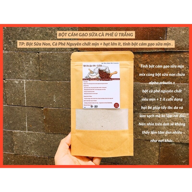 500G Cám Gạo Sữa Cà Phê - AlphaArbutin Ủ Trắng Da (Hàng Handmade) | BigBuy360 - bigbuy360.vn