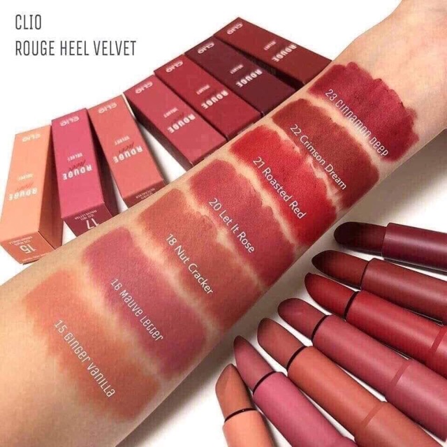 (Sẵn) SON #CLIO ROUGE HEEL VELVEL | BigBuy360 - bigbuy360.vn