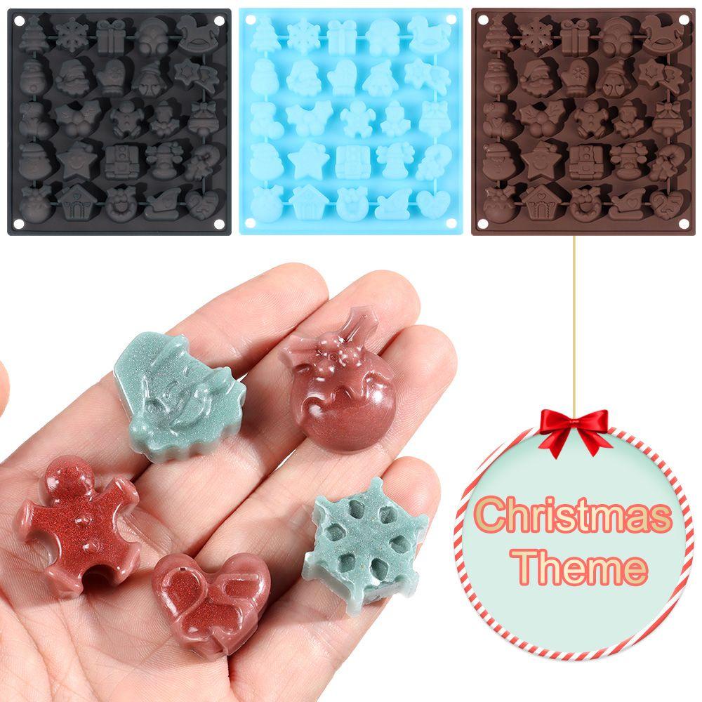 Khay Silicone Làm Đá Viên / Sô Cô La Chủ Đề Giáng Sinh