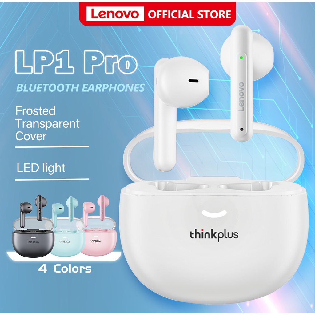 Tai Nghe Không Dây Lenovo LP1 Pro LP1 Bluetooth Nhét Tai Không Dây Bass nổi Mạnh độ trễ thấp HD có micro
