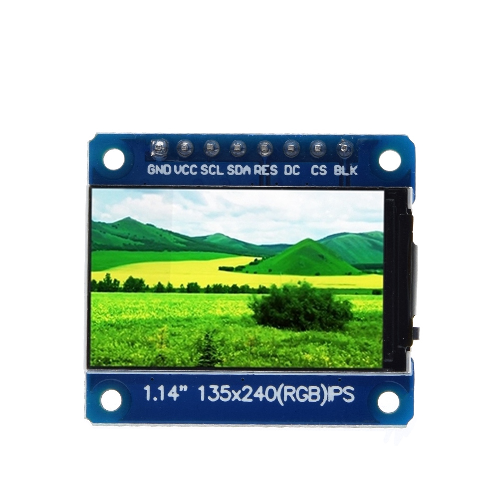 1 Bảng Mạch Màn Hình Ips 1.14 Inch 3.3v 8pin Spi Hd St7789 Drive Ic 135x240