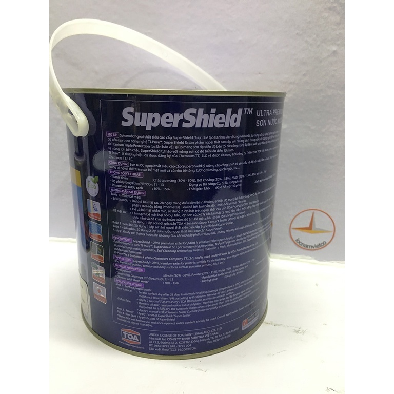 Sơn nước Chống thấm , bền màu Toa Super Shield 4 L