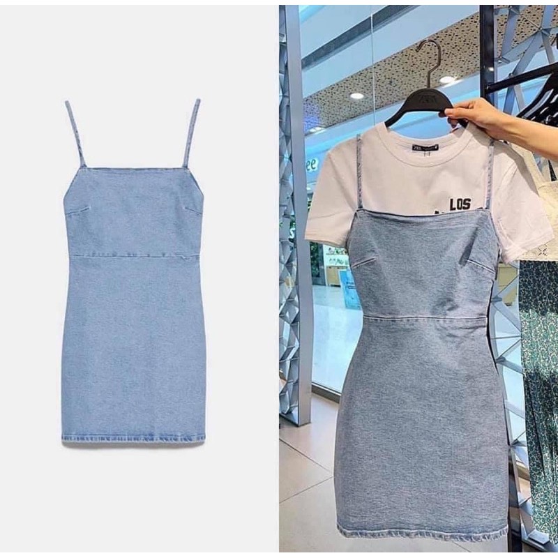Váy demin 2 dây