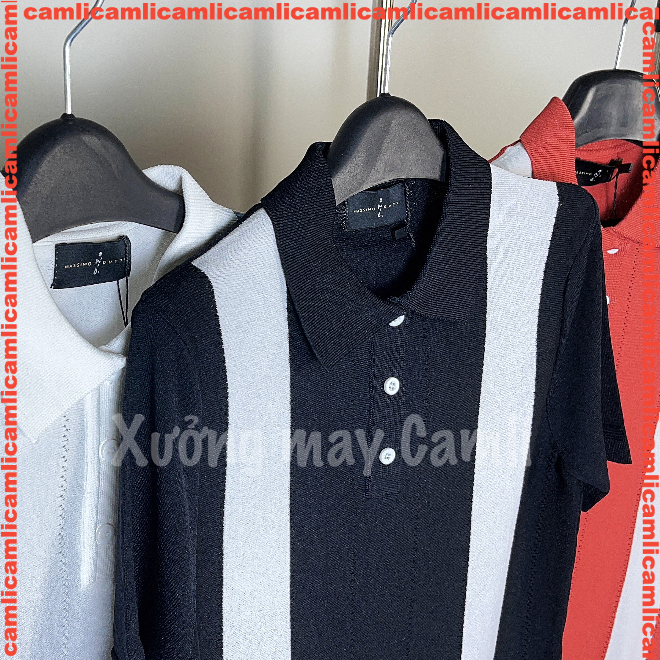 Áo thun POLO kẻ sọc dệt kim mùa hè nam, tay ngắn, mỏng nhẹ, thoáng mát phong cách Hàn Quốc | BigBuy360 - bigbuy360.vn