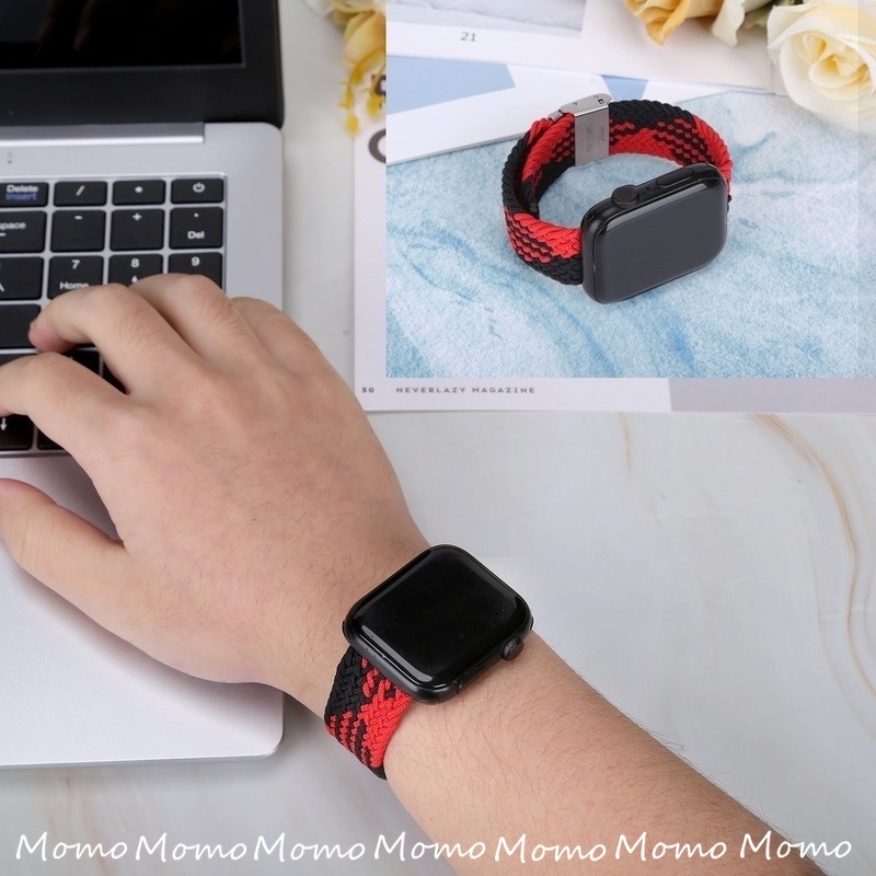 Dây Đeo Nylon Cho Đồng Hồ Thông Minh Smart Watch Series 7 SE 6 5 4 3 45mm 41mm 42mm 38mm 40mm 40mm 44mm