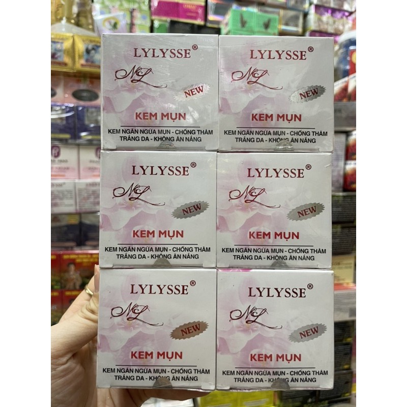 (Sỉ) Lốc 6 hộp kem mụn Lylyse lớn 20gram