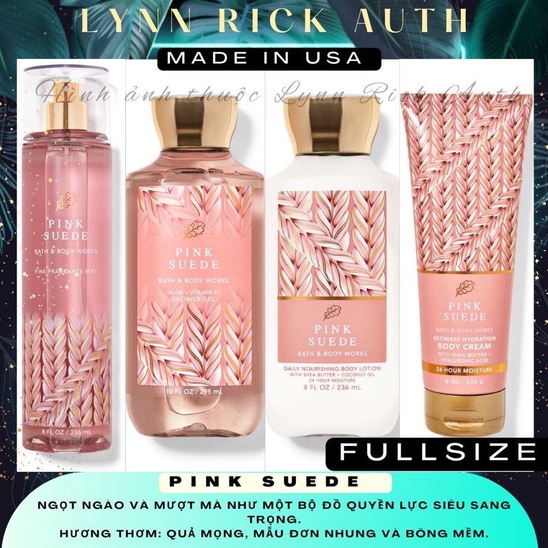 PINK SUEDE - Xịt Thơm Body Mist Toàn Thân Bath & Body Works