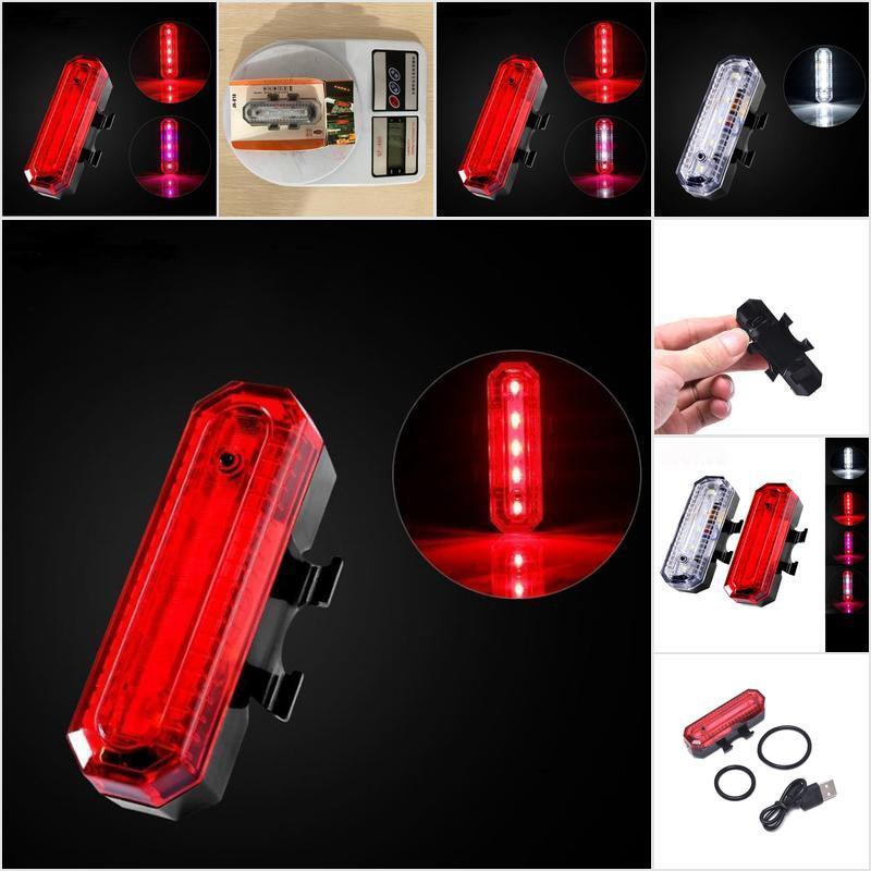 Đèn Led Tín Hiệu Phía Sau Xe Đạp 4 Chế Độ