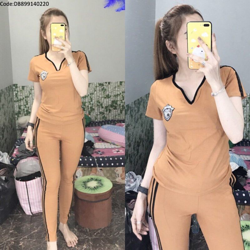 Bộ đồ mặc nhà 💖FREESHIP💖 Giảm 20K Khi Nhập [DOBO20KA] Đồ bộ mặc nhà nữ thun cotton co giãn thoải mái