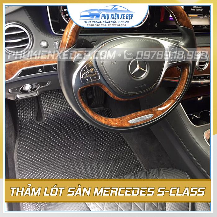 Thảm lót sàn ô tô Kata cao su Thái Lan cho xe Mercedes-Benz GLE/Benz S-Class/Benz GLS/Benz GLK/Benz E-Class/Benz CLA-GLA