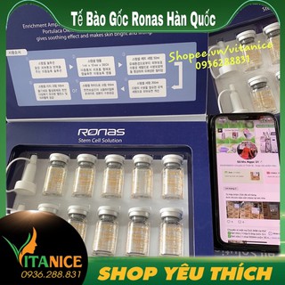 Tế Bào Gốc Ronas 10 hộp 10 lọ chính hãng