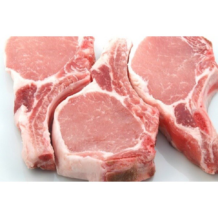 Sườn Cốt Lết Heo, Sườn Cốt Lết Lợn, Nhập Khẩu Cắt Khúc 1kg, Sơ Chế Sạch Sẽ, Vệ Sinh An Toàn Thực Phẩm, Ship Hỏa Tốc