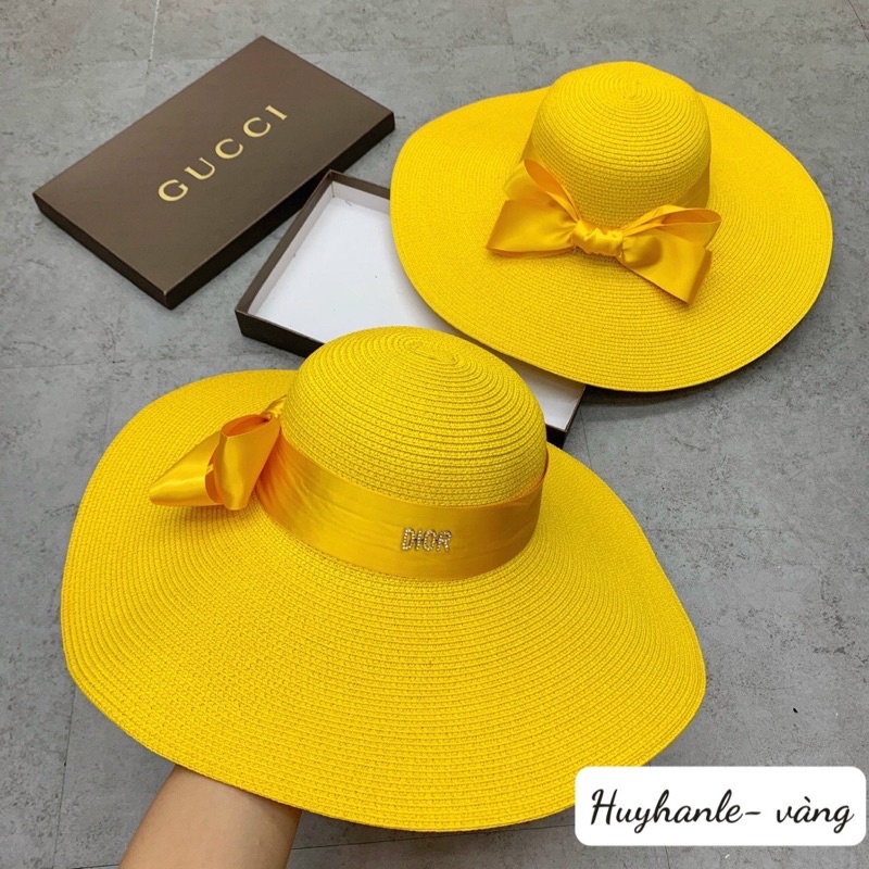 Mũ đi biển vành đại nơ sang ( hàng siêu dầy đẹp)