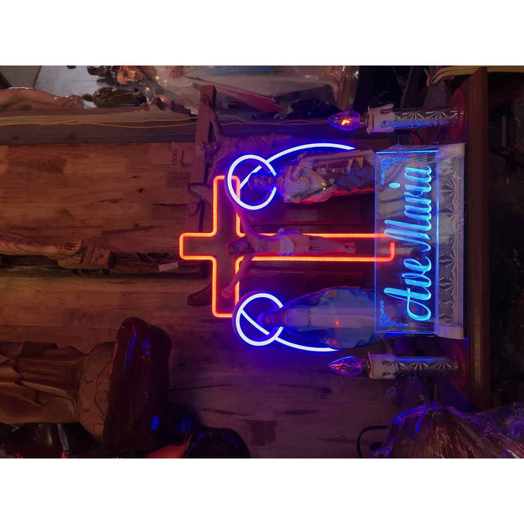 VÒNG HÀO QUANG ĐÈN LED NEON 12 cm