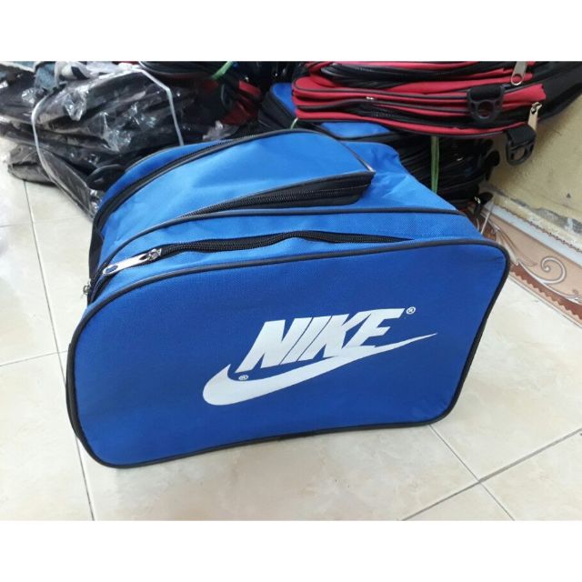 túi tập gym. túi hai ngăn nike xanh