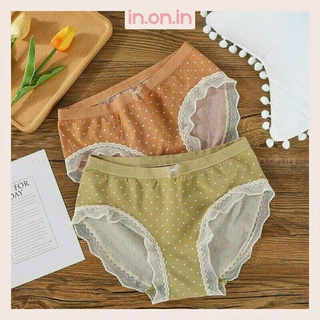 Quần lót cotton basic chấm bi inonin