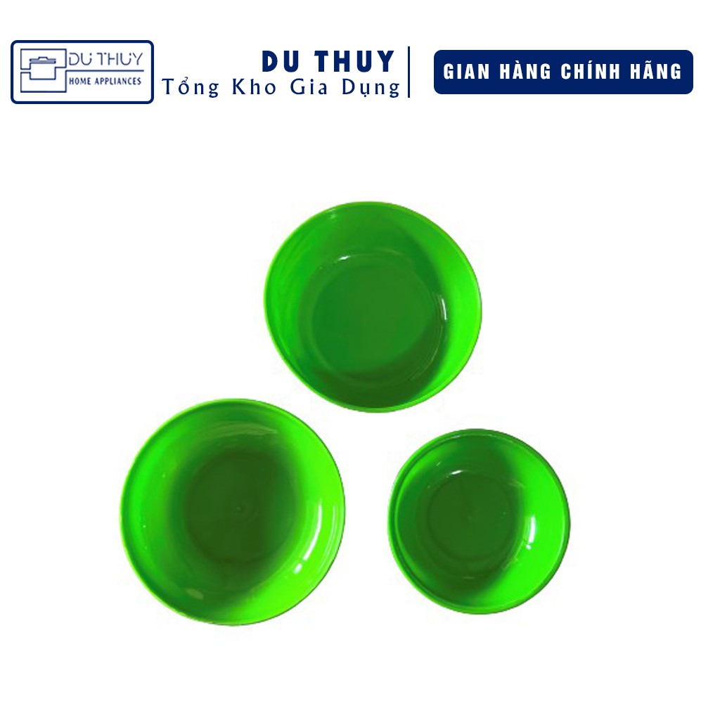 Chén, dĩa chấm nước mắm, gia vị Vĩnh Phát, màu xanh lá cây, trắng trong suốt, nhựa pe dẻo, không vỡ của gia dụng Du Thủy