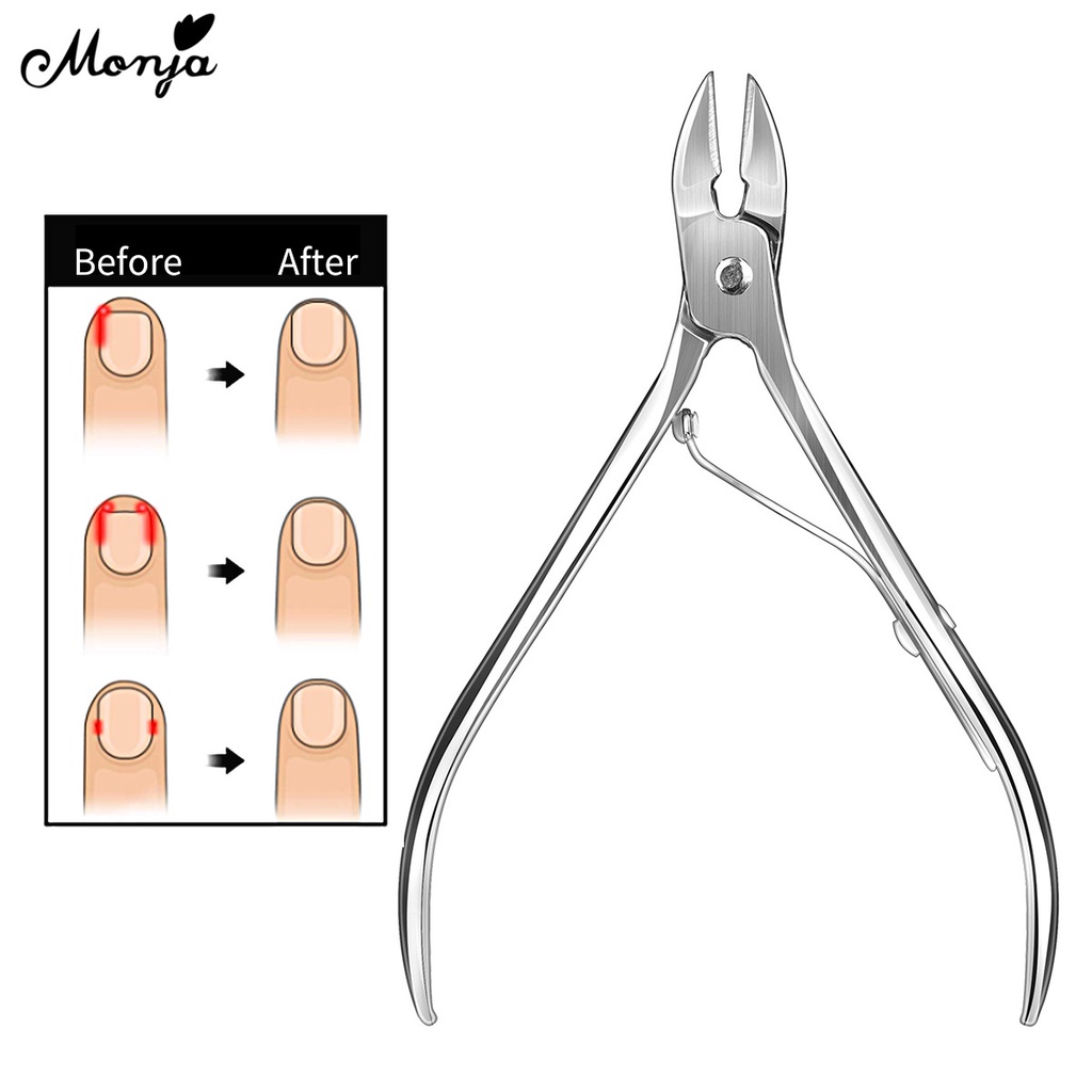 MONJA Kéo Cắt Tỉa Lông Mày / Da Chết Bằng Thép Không Gỉ DIY Màu Đen / Bạc Dành Cho Salon / Nhà Cửa