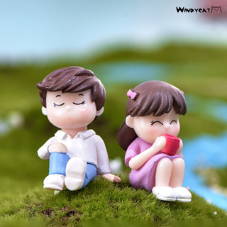 Set 2 Mô Hình Cặp Đôi Dễ Thương Dùng Trang Trí