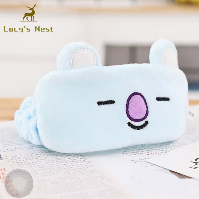 Bts Bt21 Băng Đô Rửa Mặt / Trang Điểm Co Giãn Họa Tiết Bt21 Một Kích Thước Cho Nam Và Nữ