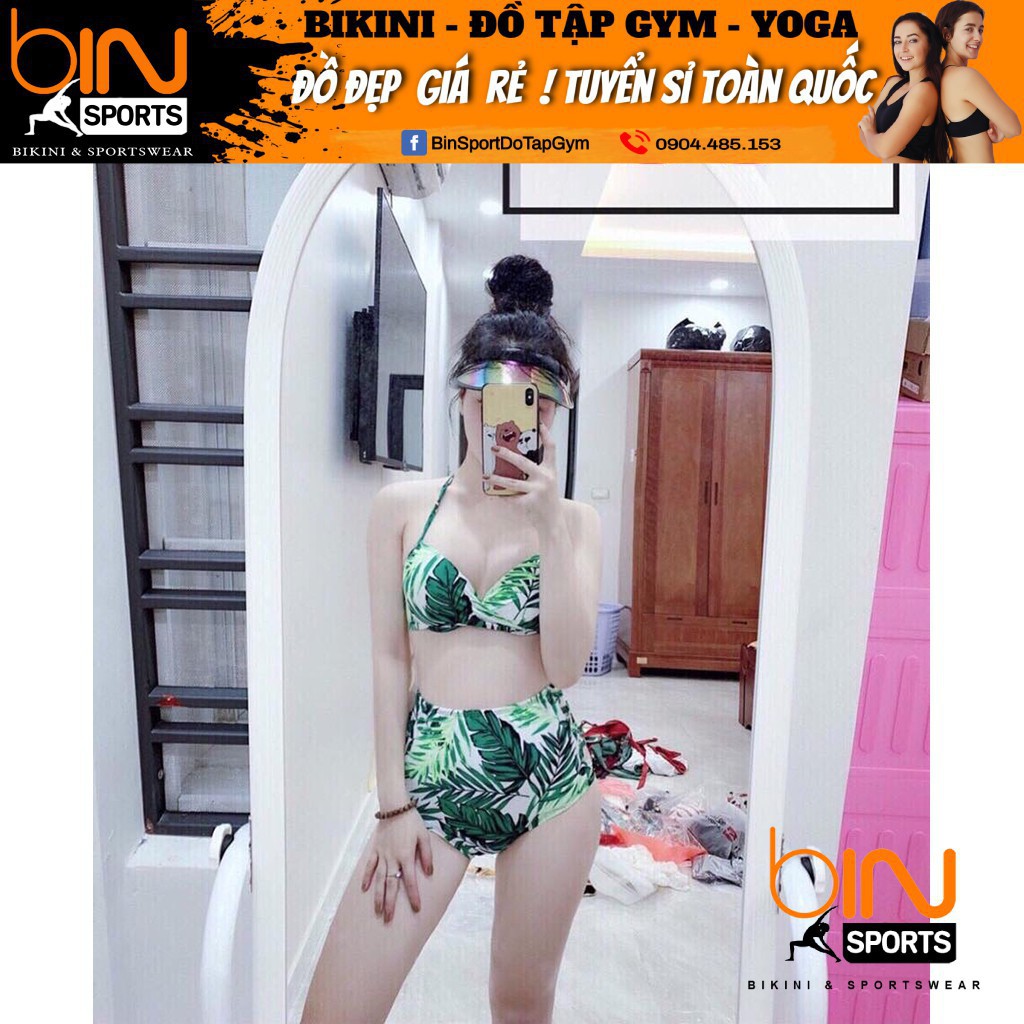 Bikini Bộ Đồ Bơi Hai Mảnh Hoa Lá Freesize BHV021 | BigBuy360 - bigbuy360.vn