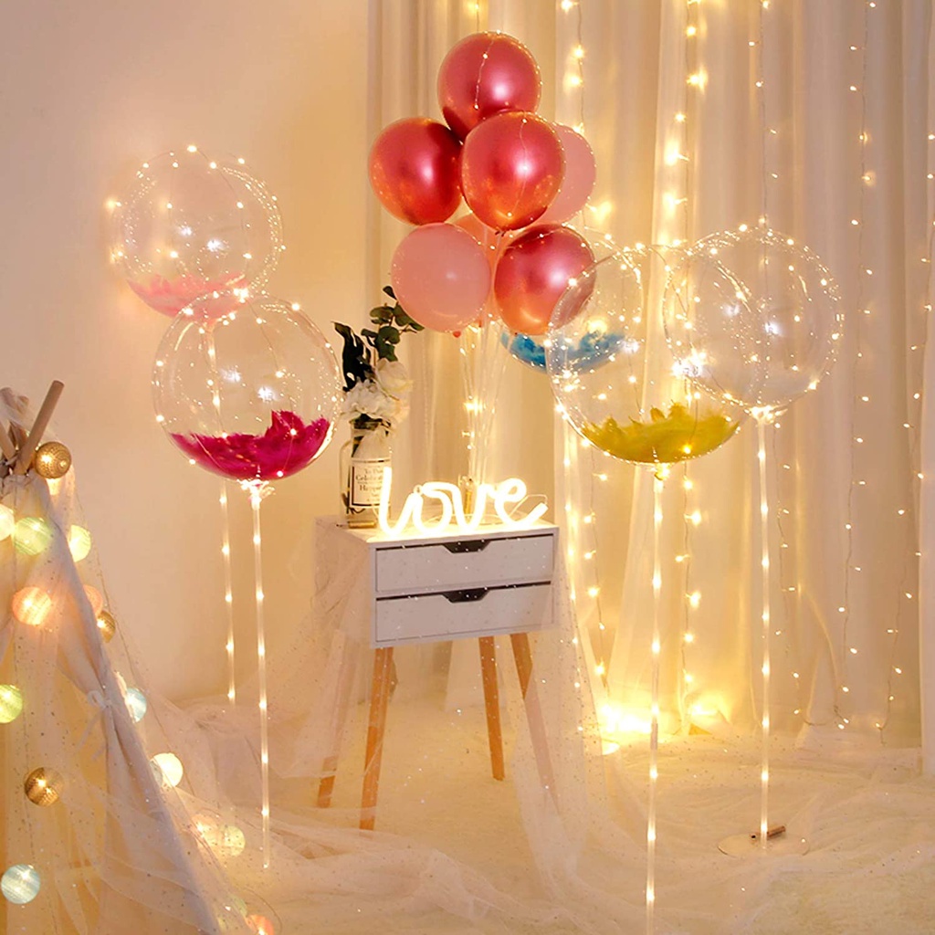 BOBO Bong Bóng Trong Suốt 50.8 cm Có Thể Tái Sử Dụng