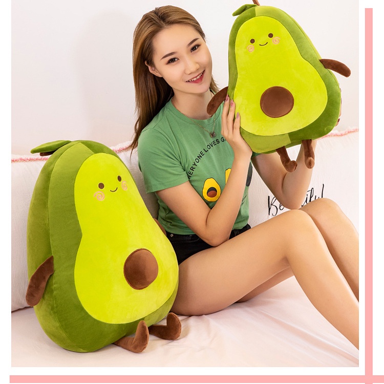 Gấu bông trái bơ tròn nhỏ giá rẻ cho bé xinh cute size 25cm - 35cm - 50cm Gấu Xinh - G12