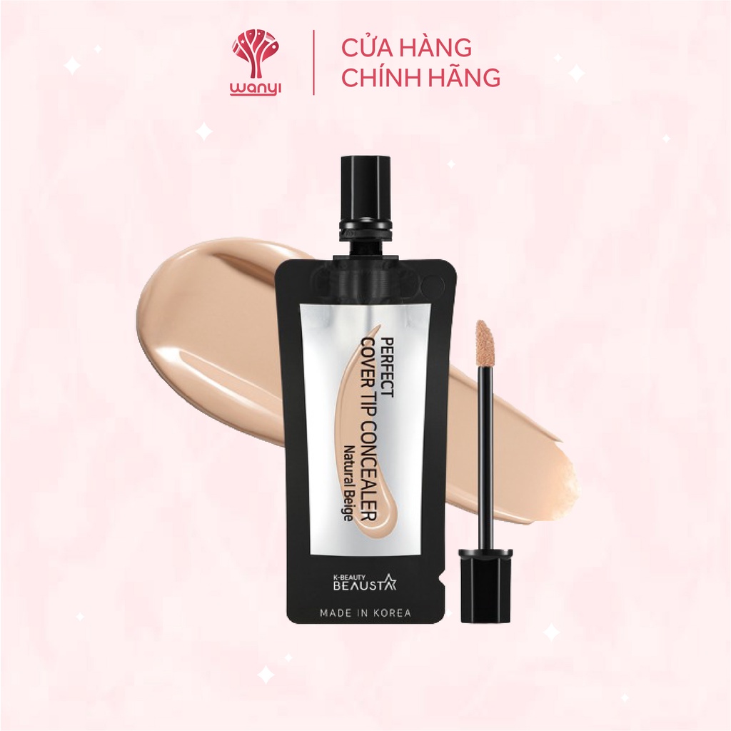 Kem Che Khuyết Điểm Beausta Perfect Cover Tip Concealer - Natural Beige 1ea * 4ml - WANYI VN