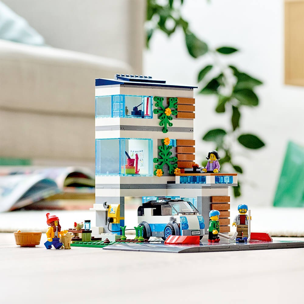 LEGO CITY 60291 Nhà Phố ( 388 Chi tiết) Bộ gạch đồ chơi lắp ráp nhà cửa giao thông cho trẻ em