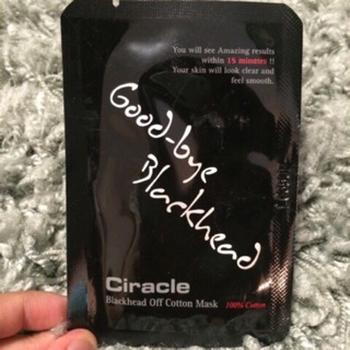 Mặt nạ đẩy mụn đầu đen Ciracle Goodbye Blackhead Off Cotton Mask
