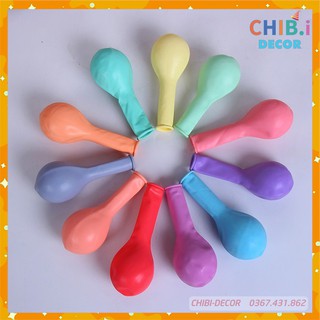 Combo 100 bóng macaron tông màu pastel trang trí sinh nhật, thôi nôi, đầy tháng cho bé trai bé gái - CHIBI DECOR