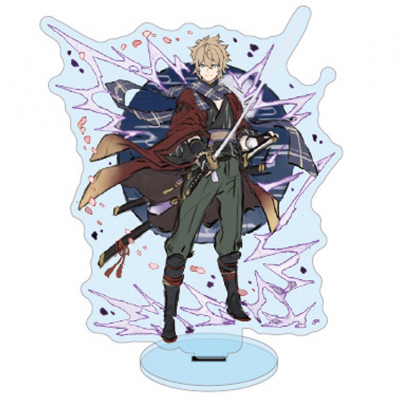 Mô hình nhân vật anime Genshin Impact Zhongli Diluc Venti Klee Keqing Qiqi bằng acrylic để bàn trang trí