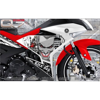 TEM RỜI EXCITER 150 TRẮNG ĐỎ ĐEN