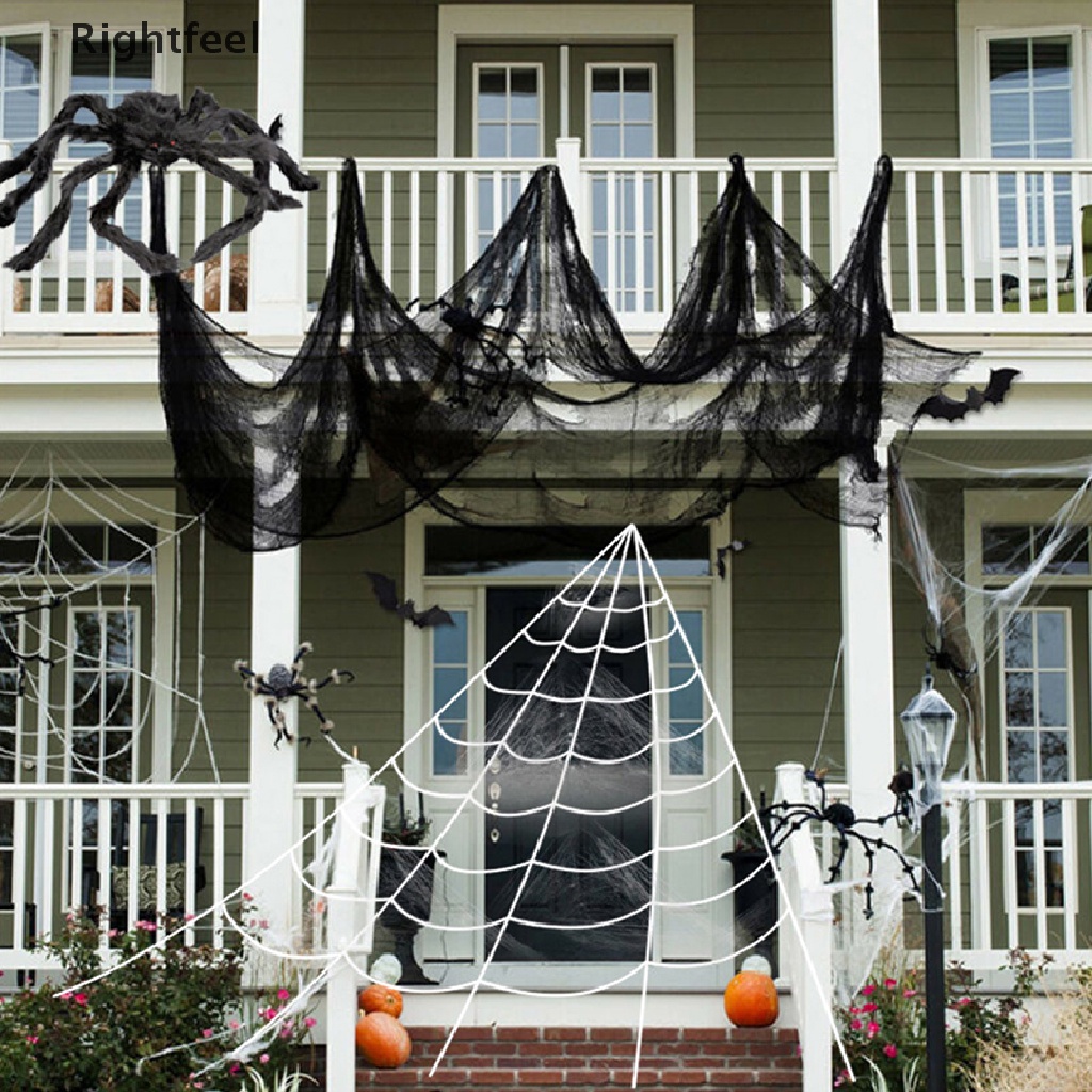 Vải Lưới Creepy Dùng Trang Trí Cửa Sổ Dịp Halloween