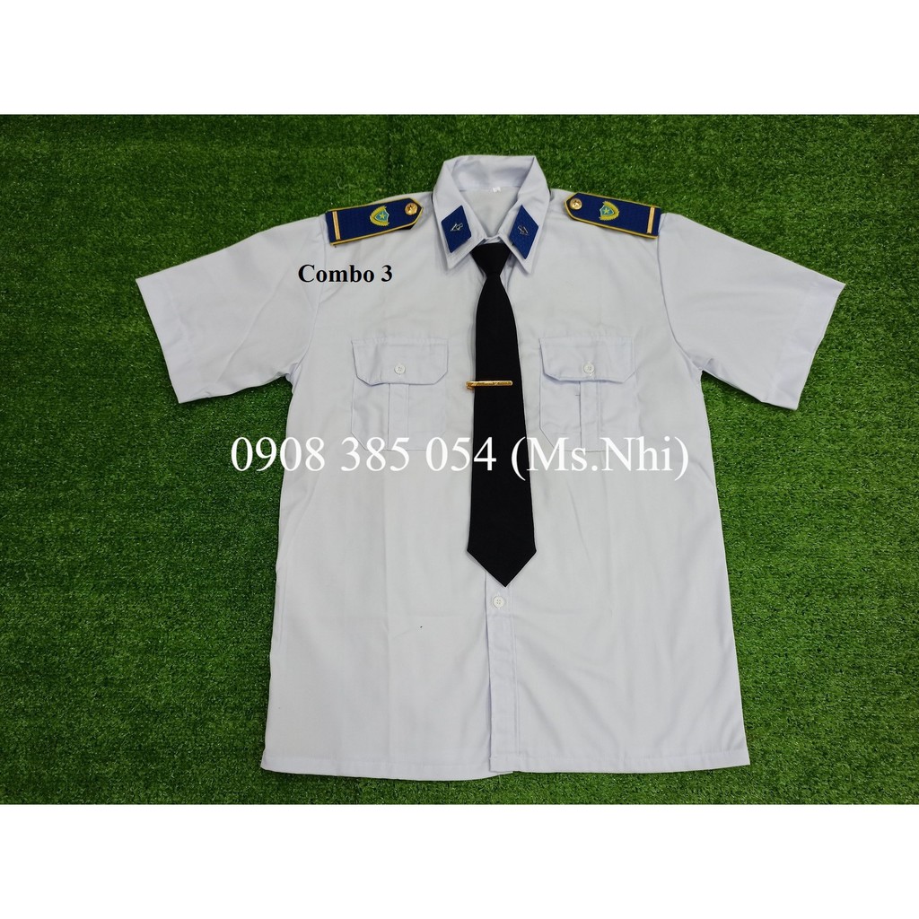 Combo Áo bảo vệ màu trắng đính kèm phụ kiện - Hình thật