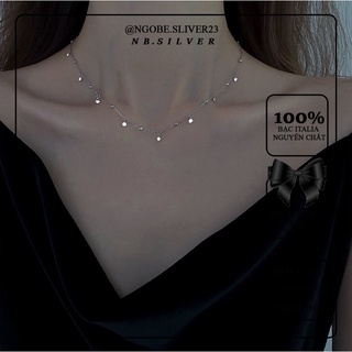 Dây chuyền bạc italia 925 - dây chuyền mảnh mix bi -dc0024