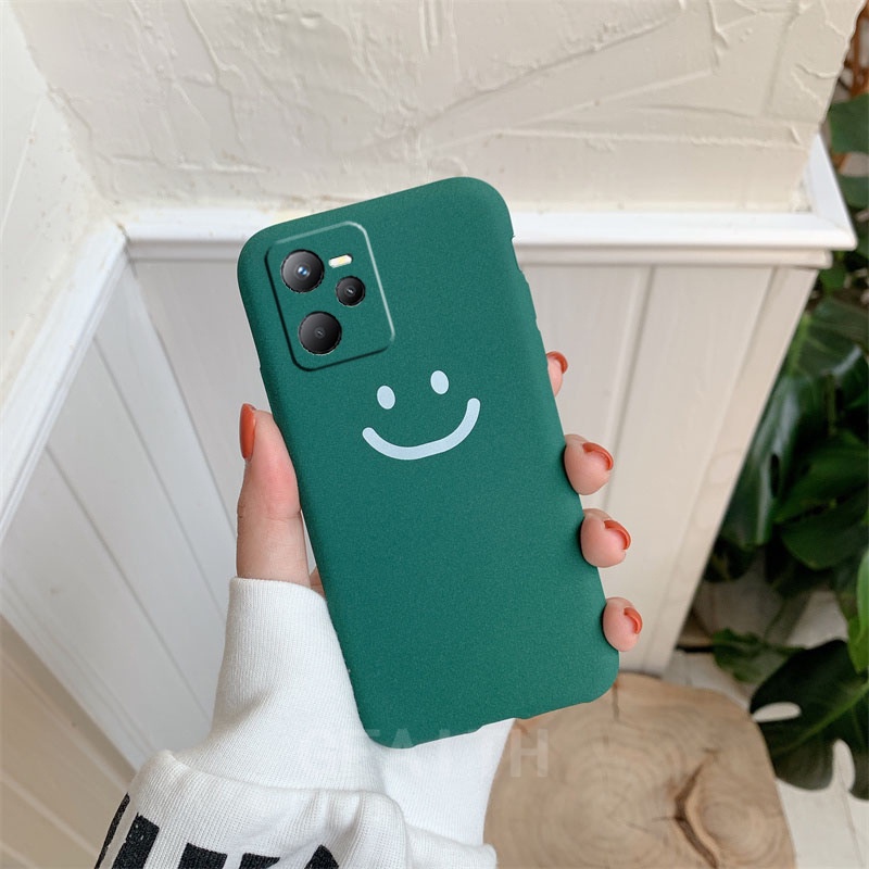 Ốp Điện Thoại TPU Silicone Dẻo Mờ Hình Mặt Cười Thời Trang Mới Cho Realme C35 Realme 9i Realme 9 Pro Realme 9 Pro +