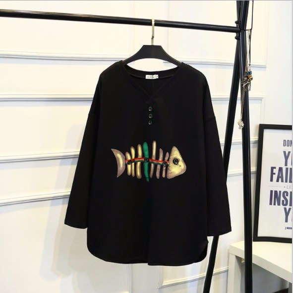 U2218 Áo thun nữ dài tay cho người mập hàng nhập- giá 430k