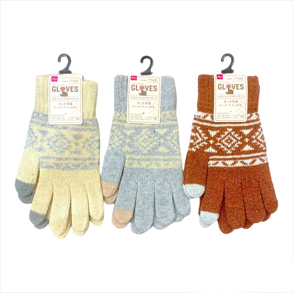 Daiso Găng tay cảm ứng Winter B size 13x20x2cm No.70