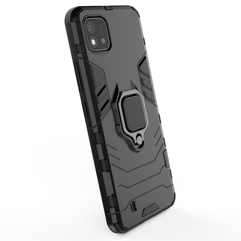 Ốp lưng Realme C20 / Realme C17 chống sốc Iron Man Iring cao cấp giá đỡ xem phim thời trang cao cấp