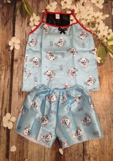 Bộ pijama phi bóng 2 dây