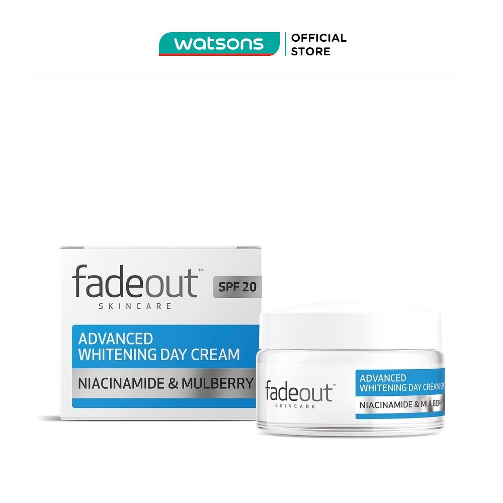 Kem Dưỡng Fadeout Trắng Da Tối Ưu Ban Ngày Advanced Whitening Day Cream SPF20 50ml