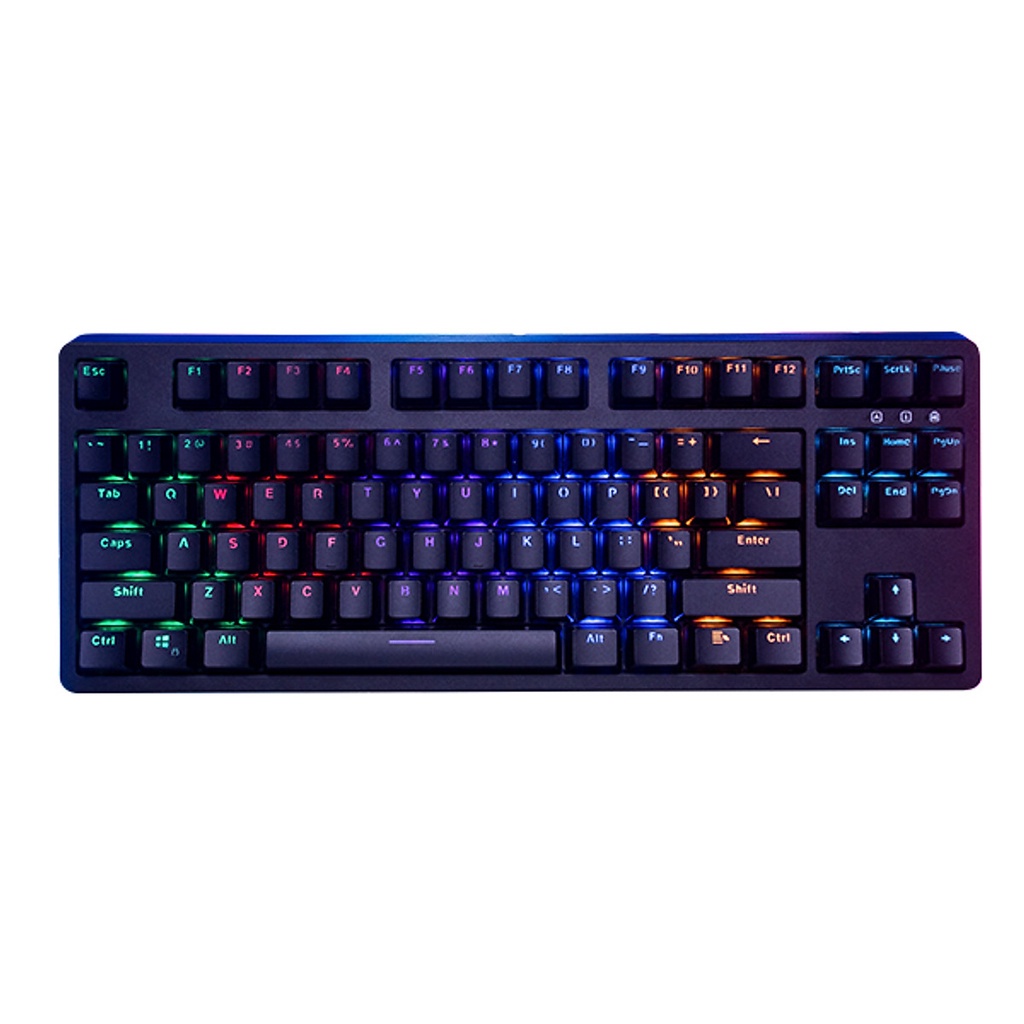 Bàn Phím Cơ E-DRA EK387 - Bản 2021 - Led Rainbow - Huano Switch - Cáp TypeC - BH 24 tháng